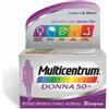 Multicentrum Donna 50+ Integratore Multivitaminico Minerale Calcio Ferro, 30 Compresse