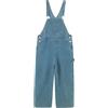 Rolanko Salopette di Jeans da Ragazze con Spalline Regolabili, Tuta di Denim Casual per Bambini, Tasche Blu, Taglia:170