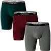 INNERSY Boxer da uomo, in cotone, stile retrò, anti-sfregamento, confezione da 3, Colore di Natale, XL