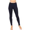 Bellivalini Leggings Lunghi Pantaloni in Cotone Donna BLV50-155 (Blu Marino, XXL)