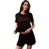 Calvin Klein Classic 2 000Qs7328E, Maglietta a Maniche Corte Donna, Nero (Black), M
