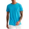 Leif Nelson T-Shirt Uomo Estate Collo Rotondo (Turchese, Taglia XXL), vestibilità Regolare, 100% Cotone, Basic Casual Maglietta Uomo a Manica Corta