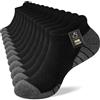 Cirorld Calzini Sportivi Corti Uomo, Calze Donna Corte, Estivi per Corsa e Trekking, Calzini Running in Cotone e Spugna Traspiranti, Antiodoranti Taglio Basso, 6 Paia, Bianco Nero Grigio