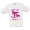 Babloo T Shirt Maglietta Maglia Bambino Amore degli Zii Maglia Bianca Grafica Bimba 9-11 Anni (MB-077)