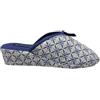 de fonseca Pantofole Donna estive Cotone punta chiusa con Zeppa motivo Fiocco