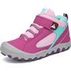 Mishansha Ragazze Scarpe da Trekking Leggere Traspirante Stivali da Escursionismo Outdoor Scarpe Sportive, Viola Rosato 24