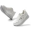 JOMIX Sneakers Donna Zeppa Interna Scarpe da Ginnastica Basse Sportive Fitness Respirabile Eleganti Comode da Camminata MD9787-2 (Bianco, 38)