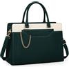RAINSMORE Borsa Donna Borse Università Grande Borsa Lavoro Tracolla Verde + Bianco