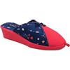 de fonseca Pantofole Estive Donna in cotone chiuse con Zeppa Comfort Benessere e Stile da interno con suola Rinforzata design a Fiori con Fiocchetto