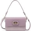 QUEEN HELENA Borsa Rigida a Spalla con Tracolla Rimovibile Casual Elegante Donna M1030 (Lilla)