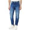 Calvin Klein Uomo Jeans Slim Taper Vita Media, Blu (Denim Dark), 28W/34L
