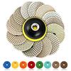 SPTA Set di tamponi per lucidatura Di Pietra, Diamante, Pad, SPTA 15Pcs Dia 100mm Wet diamantati pastiglie da Per Lucidatrice ad acqua per pavimenti in marmo di granito -A1597SET15