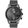 BOSS Orologio con Cronografo al Quarzo da uomo Collezione Navigator con cinturino in maglia metallica in acciaio inossidabile o in pelle, Grey