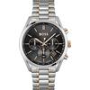 BOSS Orologio Chronograph Quartz da Uomo 44mm CHAMPION Collection con Cinturino in Acciaio Inossidabile Bicolore e Cassa Nera, Funzione Data, 3 Sottocifere, 10ATM Resistenza all'Acqua - 1513819