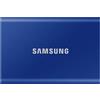 Samsung T7 SSD portatile 1 TB USB 3.2 Gen 2 - velocità fino a 1 050 MB/s, indigo blue, cifratura AES 256-bit