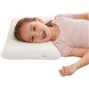 SIKAINI Cuscino in memory foam per bambini, collo e midollo spinale con copertura in cotone biologico rimovibile e lavabile (3-12Anni)