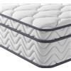 Vesgantti Materasso 140x190, Materasso una Piazza e Mezza Altezza 26cm, Materasso a Molle Indipendenti Insacchettate & Memory Foam, Design Ergonomico 9 Zone, Rigidità 3 su 5, Box-Top Serie