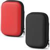 Aolso Borsa da trasporto UNO, 2 Pezzi Portatile Borsa per Carte UNO Flip, Custodia per Cartes Impermeabile e Resistente All'umidità, Adatto per una Varietà di Carte, UNO, Carte da Gioco (Nero/Rosso)