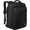 MATEIN Zaino Viaggio 40x30x20, Bagaglio a Mano Aereo Zaino da Viaggio per Donna Uomo, 30L Zaini Cabina Compatto Leggero Zaini Casual Espandibile Travel Bag per Ryanair, Wizz Air, Easyjet, Nero
