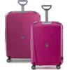 RONCATO Light Set 2 valigie Trolley Grande e Medio, rigido, 4 ruote e con chiusura TSA - Magenta