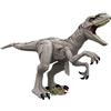 Mattel Jurassic World-Super Colossal, Istinto di Sopravvivenza Dinosauro Veloce Snodato, Giocattolo per Bambini 4+ Anni, HFR09