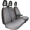 Cora manufacturing Coprisedili per furgoni tg. SP25 tess. cotone trapuntato grigio