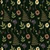 ANLIKY-Pro Carta da parati autoadesiva con rami verdi e fiori bianchi, 44X300CM, pellicola decorativa rimovibile per mobili