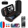 ＲＵＥＩＵＲＩ Switch 2 2025 Case & Accessories, 10 in 1 Accessory Kits for Switch 2 2025, Switch 2 Carry Case,Joy Con case,Tempered Glass,Thumb Grips Caps,Console Shell +Console Protector