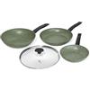 PRESTIGE Eco - Set di pentole, 4 pezzi (M.O), colore: verde