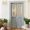 NICETOWN Tende per porte francesi per finestre piccole, con tasca per bastone, tenda laterale anteriore corta, isolamento termico, piccole tende per la porta del bagno, 1 pannello (avena, 63,5 x 101,6