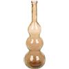 GILDE Vaso Balleros in vetro, forma panciata, marrone, altezza 100 cm x diametro 33 cm, vaso decorativo