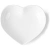 Holst Porzellan HS 007 - Ciotola in porcellana, 7 cm, a forma di cuore, 7 x 8 x 2 cm, 6 pezzi, colore: Bianco