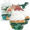 ScrapCooking - Set di 24 pirottini per muffin e cupcake - Motivo dinosauro - Decorazione Dinos per dolci, dolci, torte, biscotti, compleanni - Cake Design - Animali - 4905
