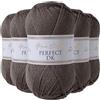 Utopia Crafts DK - Gomitolo di filato doppio, 5 gomitoli da 100 g, colore: grigio acciaio