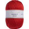 Utopia Crafts Aran - Filato per maglieria e uncinetto, 400 g (rosso arancione)