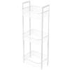 Amig - Mobile Organizzatore Multiuso - 3 Cesti in Altezza - Acciaio Bianco - Stoccaggio in Cucina di Barattoli, Verdure o Frutta - Misure: 33 x 25 x 85 cm