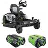 EGO Z6 ZERO TURN ZT4201E-S -Trattorino tagliaerba a batteria - 56V - 15Ah - Raggio zero