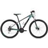NSR 908 REACT 24V Mountain Bike 29 Pollici con Telaio in Alluminio Grigio Turchese, Cambio 24 Velocità, Freni a Disco Idraulici, Forcella Ammortizzata, Bici Uomo per Strada e Fuoristrada