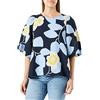 Seidensticker Regular Fit-Camicia a Maniche Corte Donna, Blu Scuro, 40