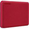 Toshiba Disque dur externe - TOSHIBA - Canvio Advance - 4 To - Rouge