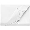 Bonazzi Home Lenzuolo sopra in percalle di puro cotone, soffice e traspirante, 100% MADE IN ITALY (Bianco, Matrimoniale Maxi, 275x300)