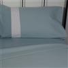 Happidea - Completo Letto, 100% Flanella Caldo Cotone Invernale, Prodotto in italia, Tinta Unita, lenzuolo sopra + lenzuolo sotto + federe, Colore Eucalipto, Misura Piazza e Mezza
