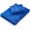 Bassetti Dream - Set Asciugamani Da Bagno Viso e Bidet Coppia Asciugamani da Bagno con Ospite 430 g/mq | 60x110 cm + 40x60 cm | (BLU)