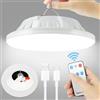 GeeliHome Lampade a sospensione a energia solare con telecomando per esterni, lampada a LED con 5 modalità di illuminazione, ricaricabile tramite USB, portatile, per interni, per campeggio, terrazza, giardino,