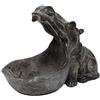 Topaty Ciotola Portaoggetti Statua di Ippopotamo, Contenitori di Ippopotamo Resina Ciotola Chiave Ippopotamo Grande Topo Porta Gioielli Ippopotamo - Statuetta Ippopotamo Scultura per Arredamento Tavola