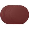 Draper 63031 - Dischi abrasivi, 200 mm, grana 120, PSA (confezione da 5), rosso, taglia unica