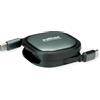 ROLINE Cavo USB 2.0 arrotolabile, C-C ST/ST, nero, 1,2 m