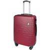 Generico Trolley Bagaglio a mano ultra leggero in ABS dimensioni 37 x 20 x 54,5 cm (ROSSO, TROLLEY)
