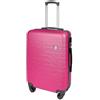 Generico Trolley Bagaglio a mano ultra leggero in ABS dimensioni 37 x 20 x 54,5 cm (FUXIA, TROLLEY)