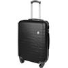 Generico Trolley Bagaglio a mano ultra leggero in ABS dimensioni 37 x 20 x 54,5 cm (NERO, TROLLEY)